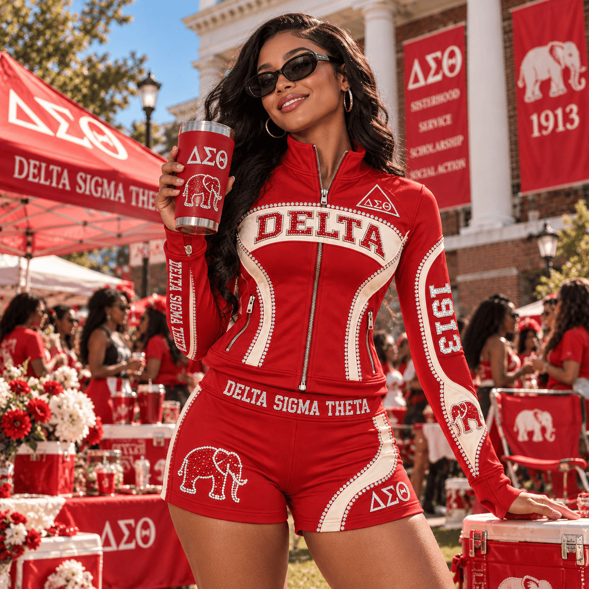 DST Women’s Zip-Up Jacket & Shorts Set NTKO