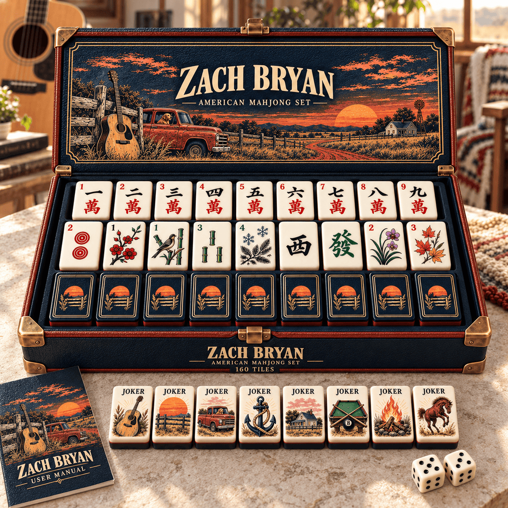 Premium ZBR Mahjong Tiles Set PVNA