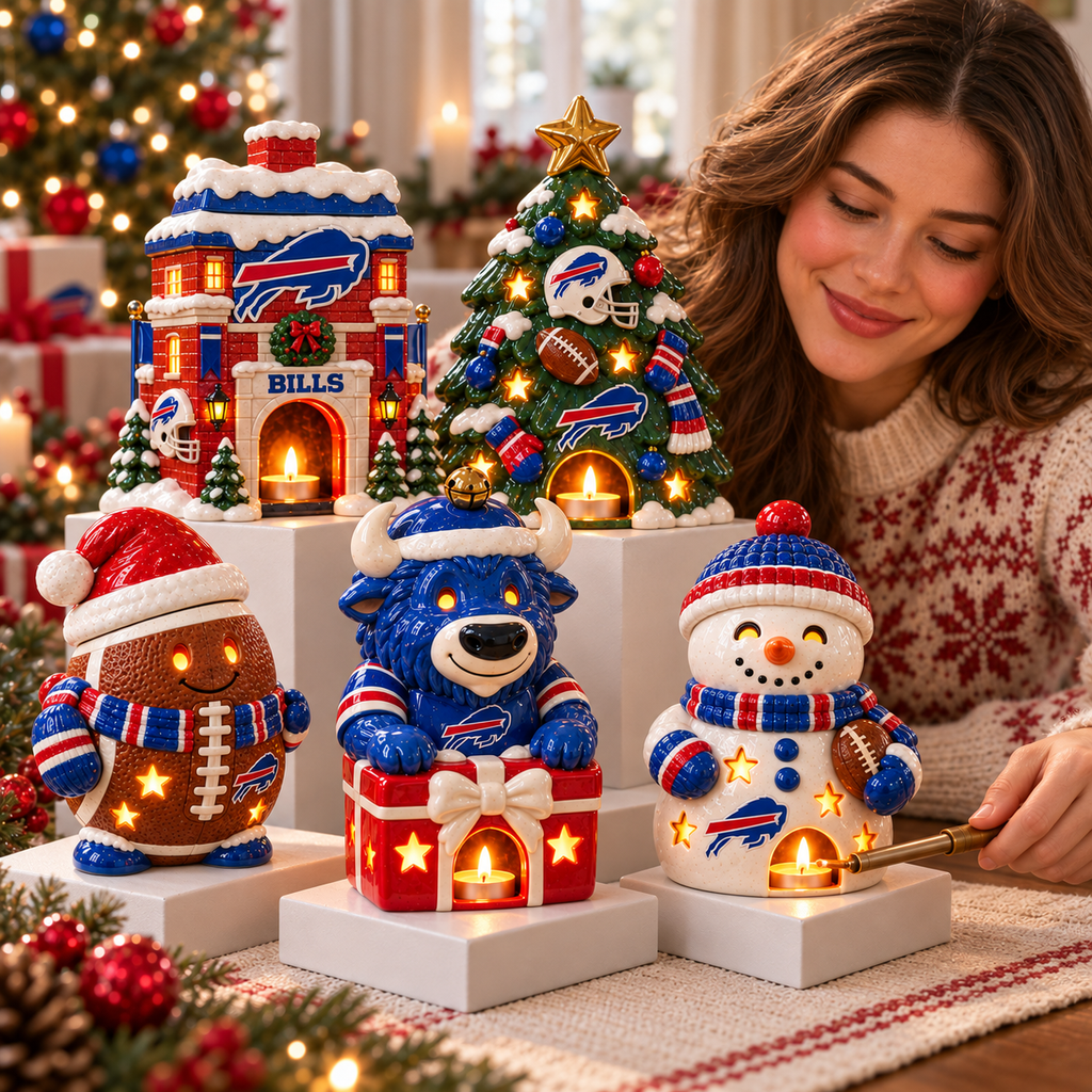 BFBL CHRISTMAS CERAMIC CANDLE HOLDER HQH