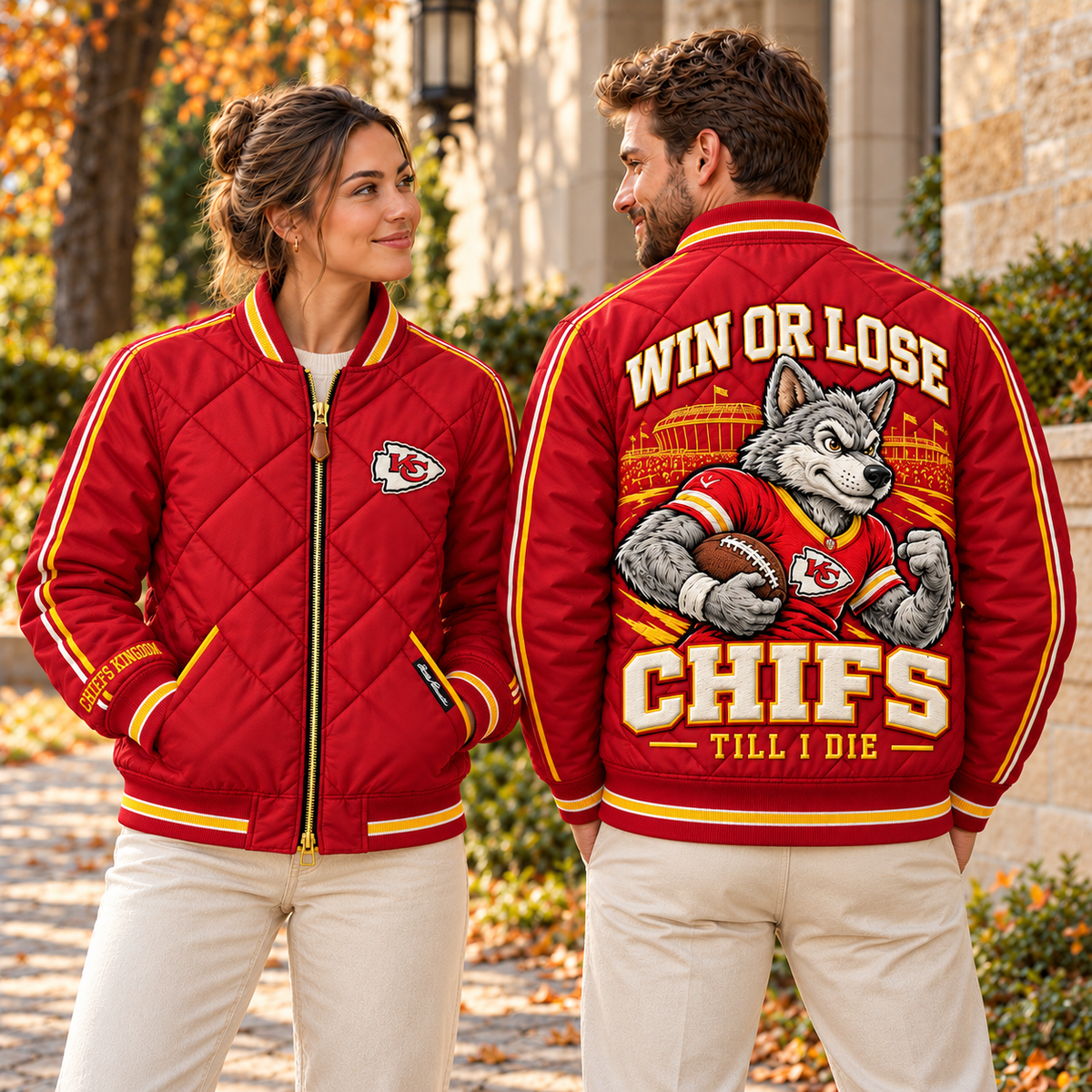 KCC Premium Classic Quilted Bomber Jacket TMH