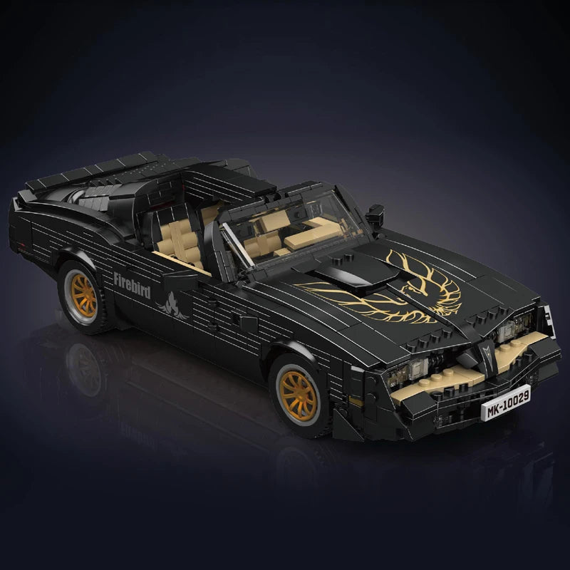 Mould King 10029 Technical Car Toys The MOC Firebird Vintage Car Building Block Assembly Oldtime Car Brick Kids Christmas Gift