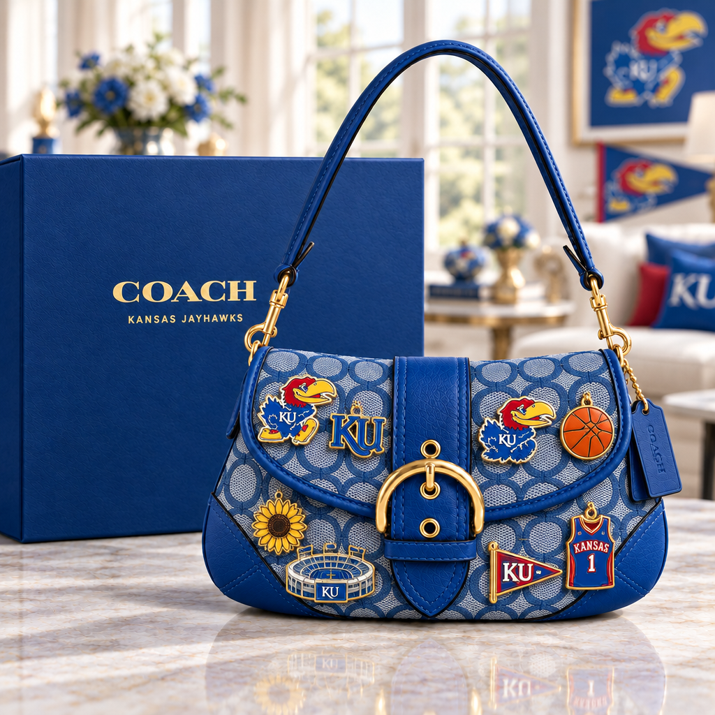 Kansas Jayhawks Soho Bag With Charm