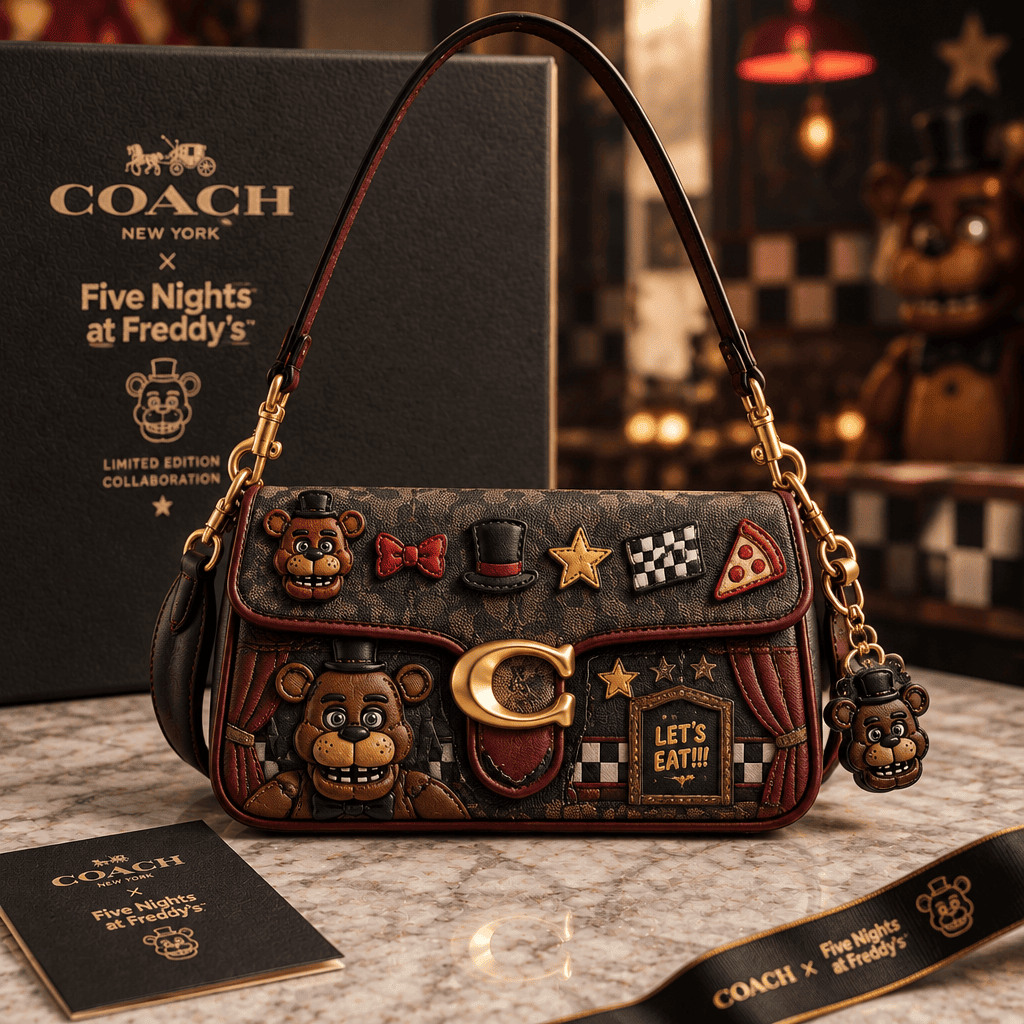 Premium 5NAF Coach Shoulder Cross With Charm LNTH