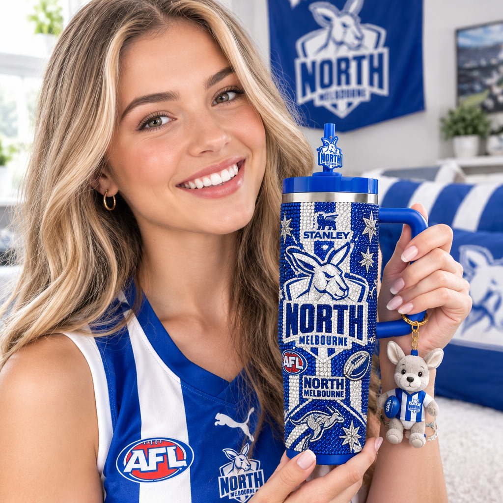 North Melbourne Kangaroos 40oz Tumbler With Handle TTNL